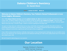 Tablet Screenshot of dakotachildrensdentistry.com
